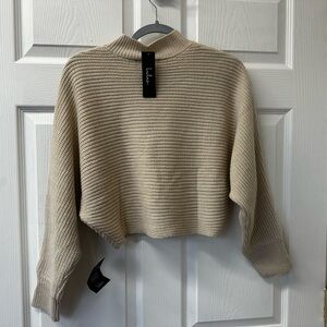 Lulu's Cream Cowl Neck Sweater